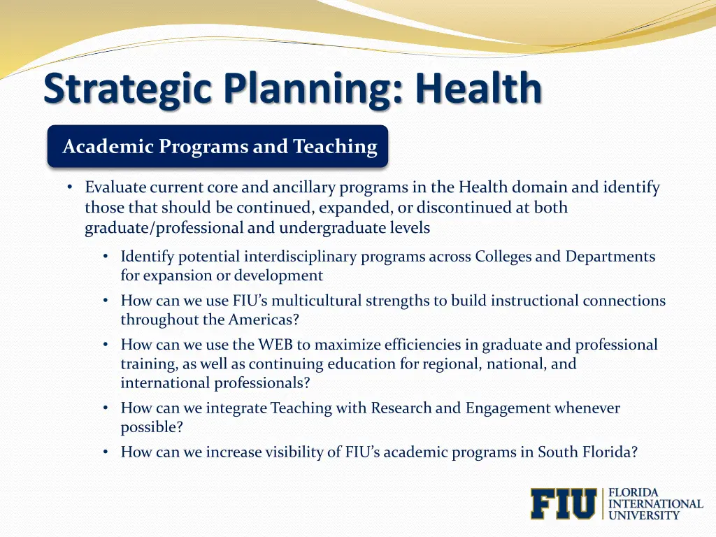 strategic planning health 1