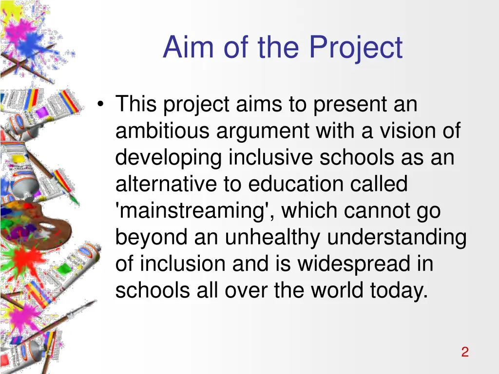 aim of the project