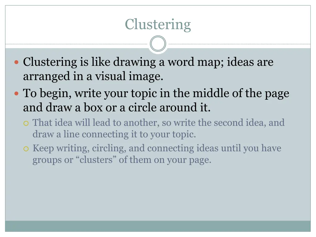clustering