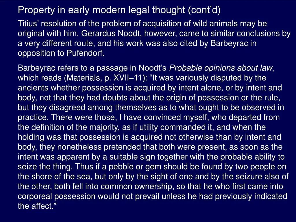 property in early modern legal thought cont 1