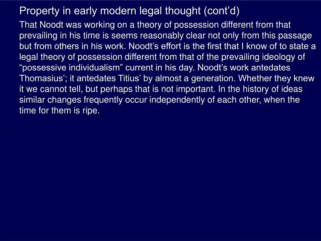 property in early modern legal thought cont 4
