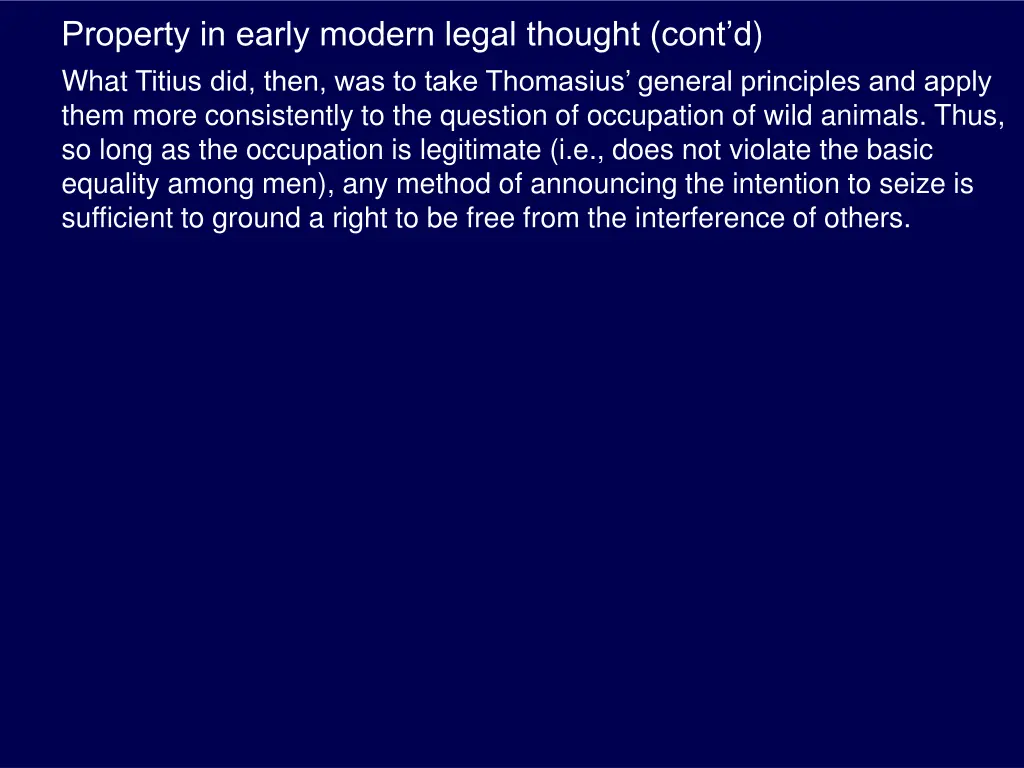 property in early modern legal thought cont