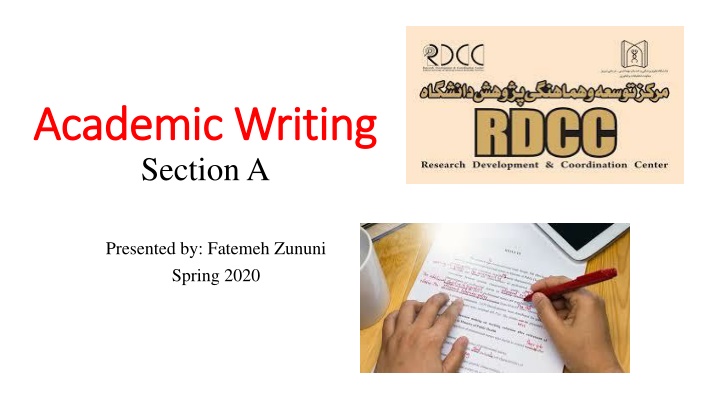 academic writing academic writing section a