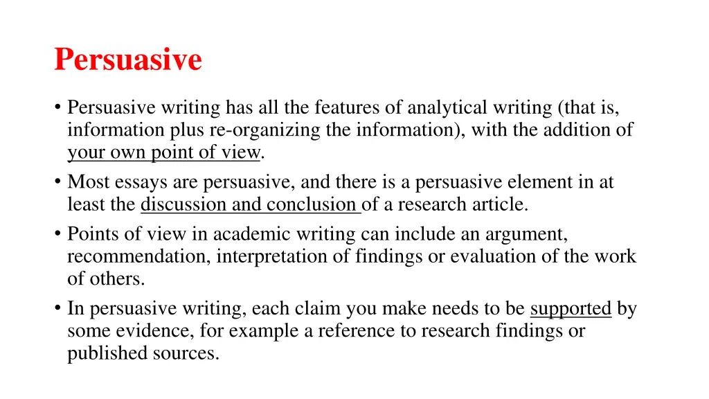 persuasive