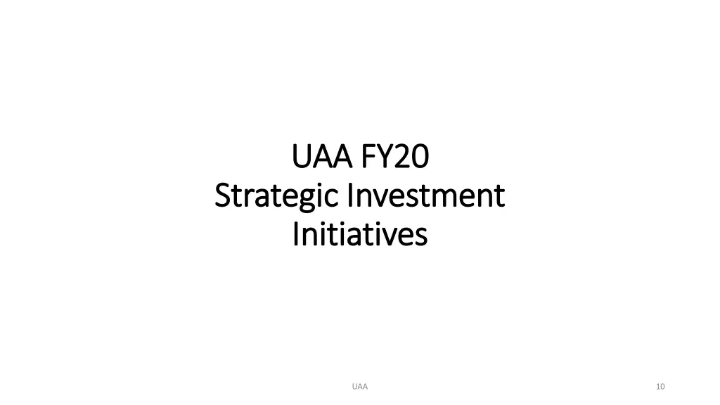 uaa fy20 uaa fy20