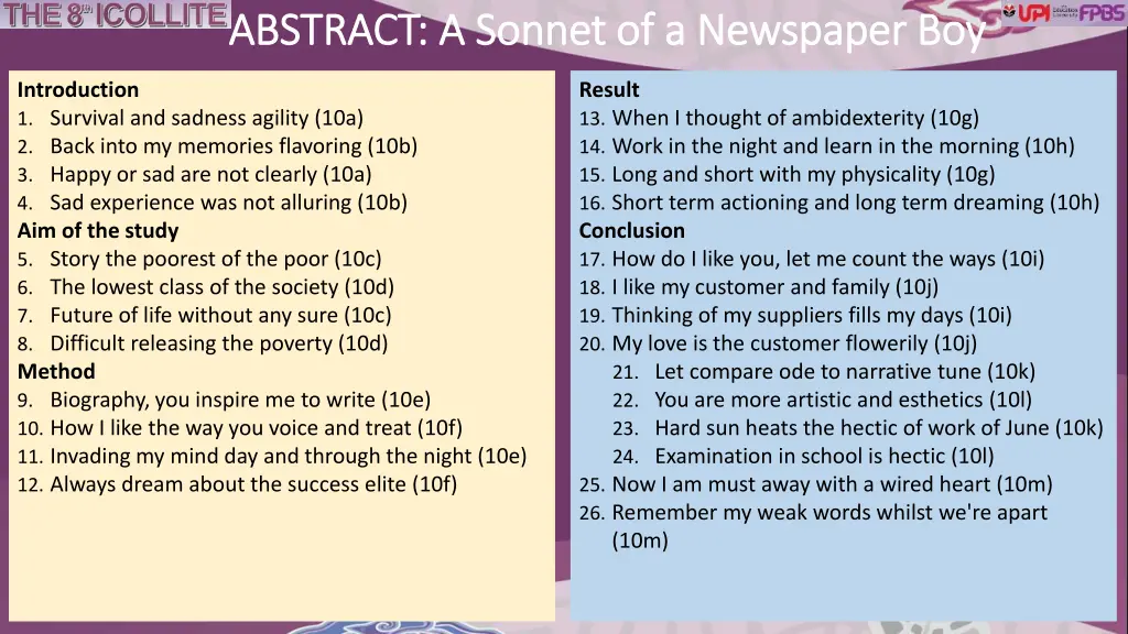 abstract abstract a sonnet of a newspaper