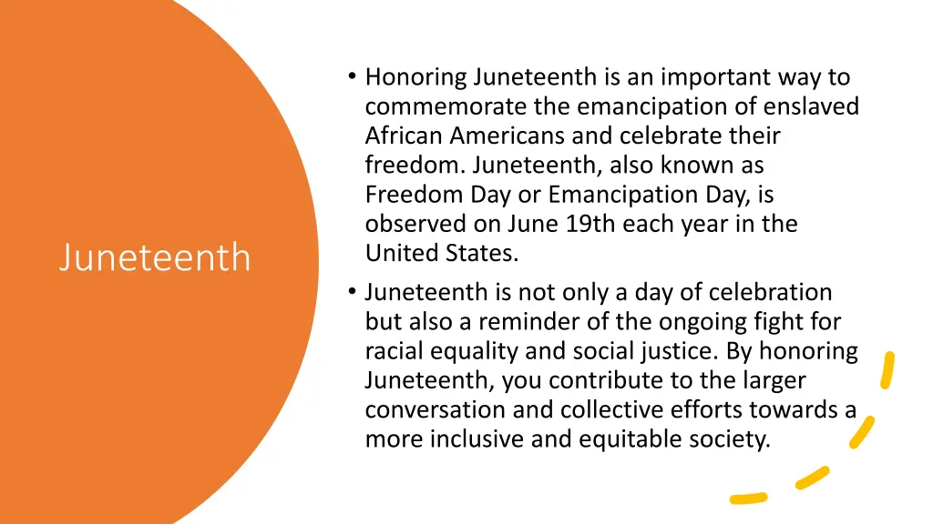 honoring juneteenth is an important