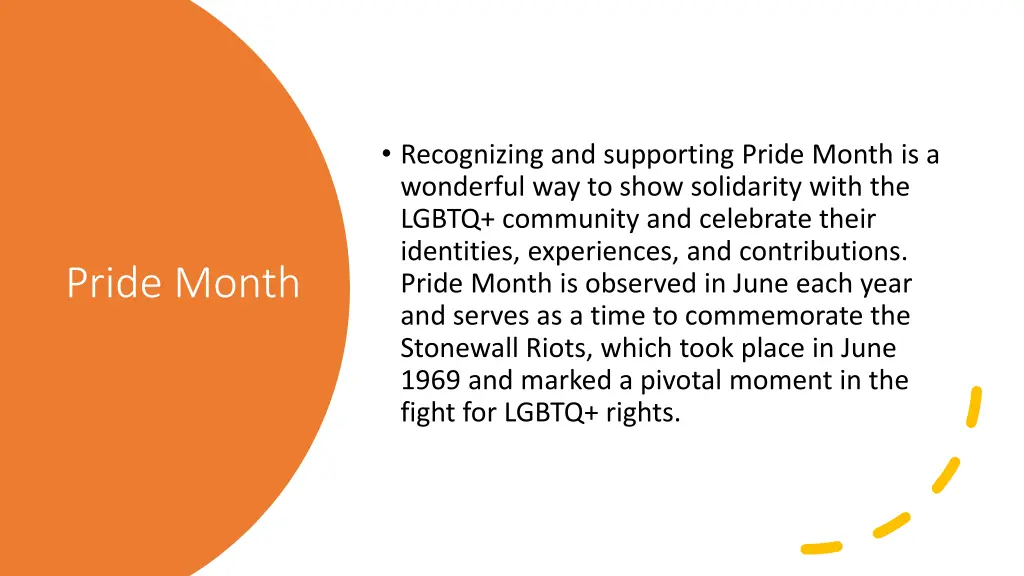 recognizing and supporting pride month