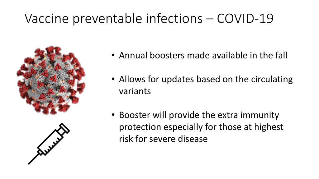 vaccine preventable infections covid 19