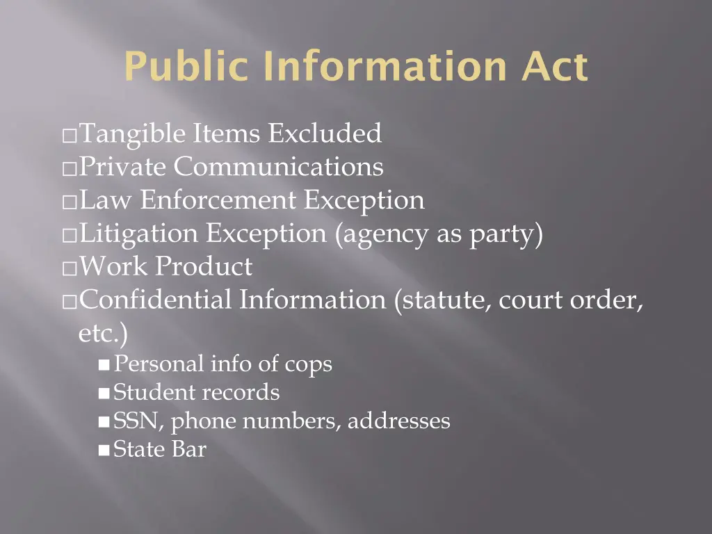 public information act 4