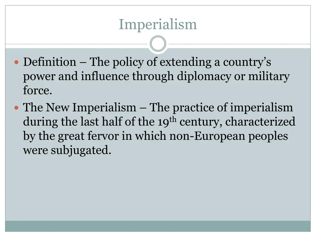 imperialism