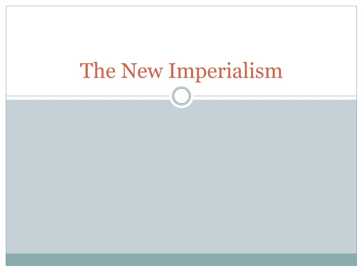 the new imperialism