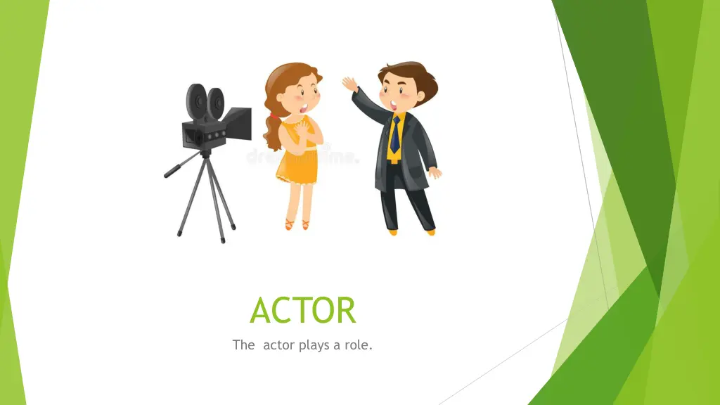 actor the actor plays a role