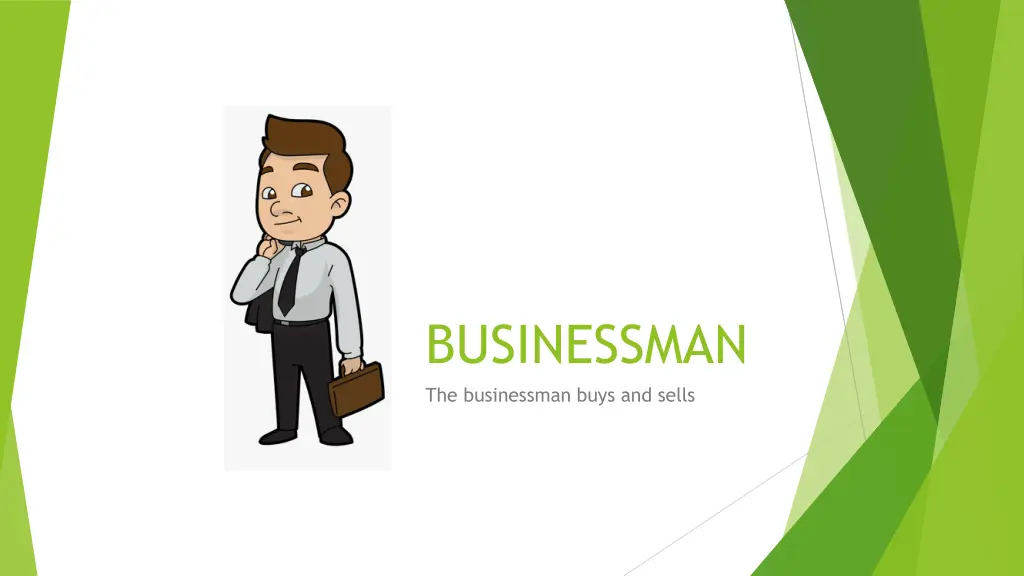 businessman the businessman buys and sells