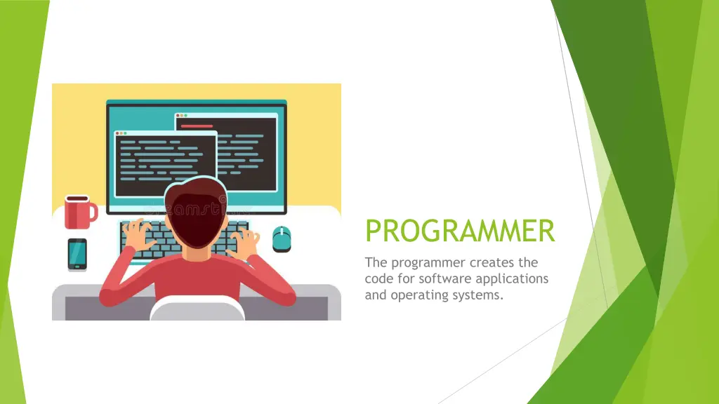 programmer the programmer creates the code