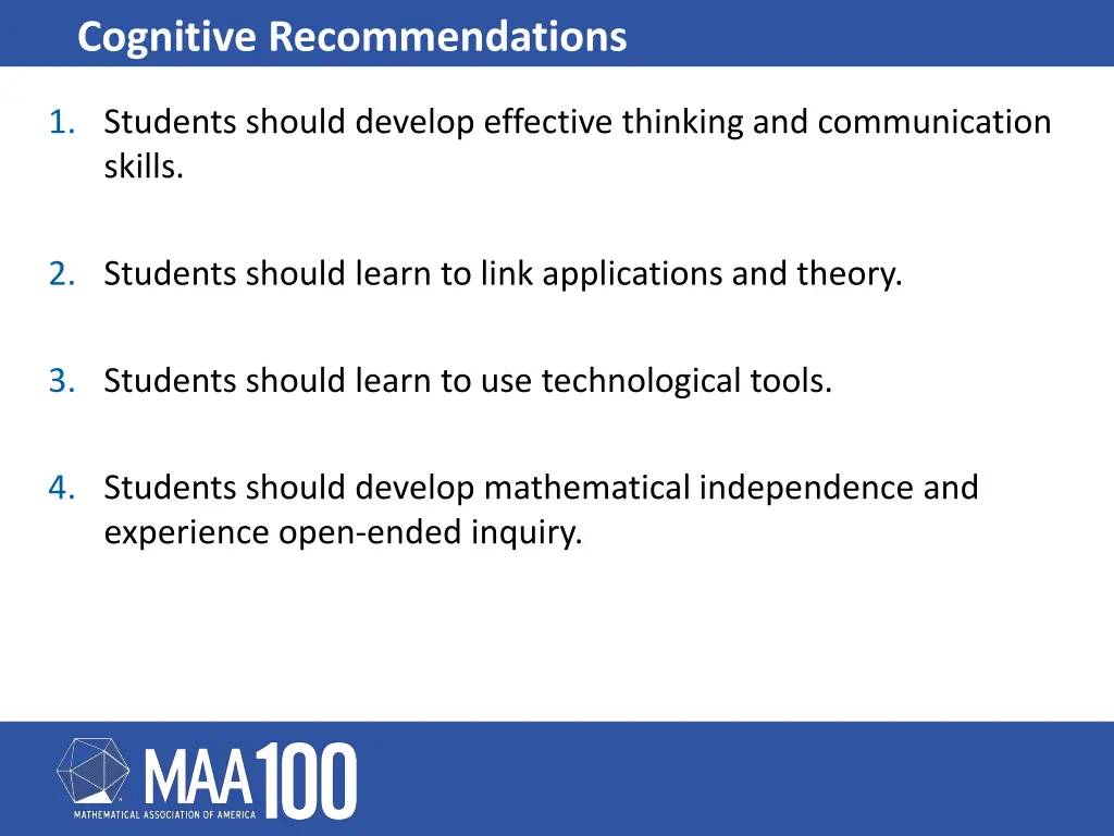 cognitive recommendations