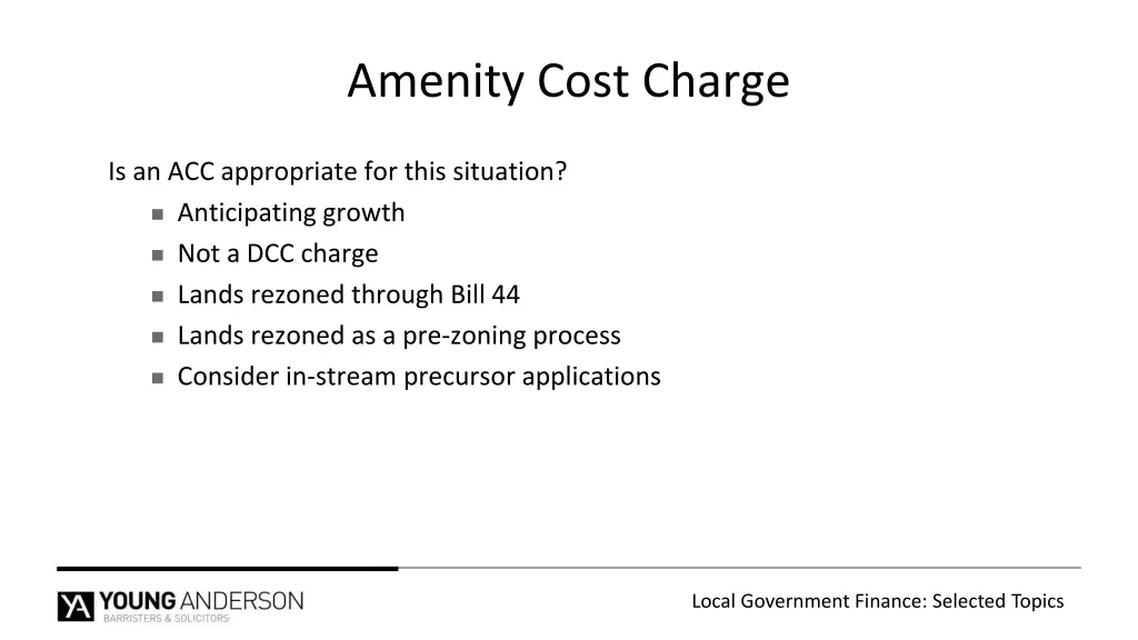 amenity cost charge 1