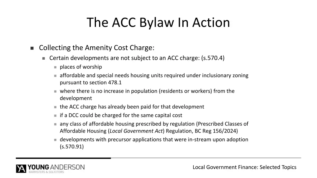 the acc bylaw in action 1