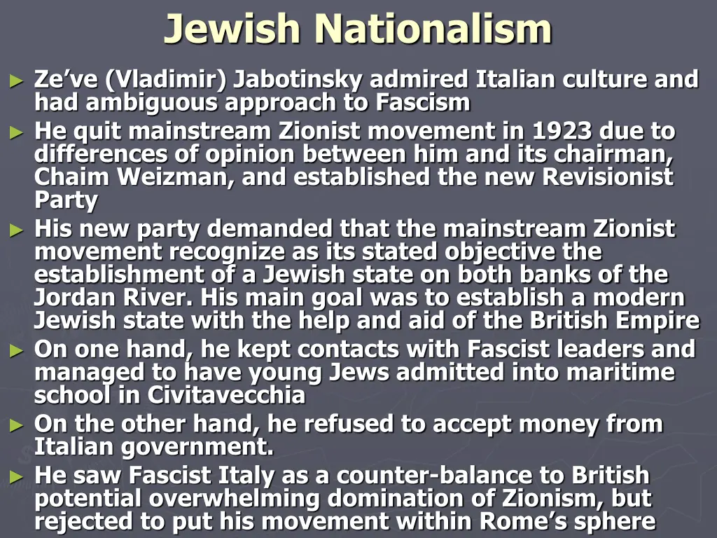 jewish nationalism
