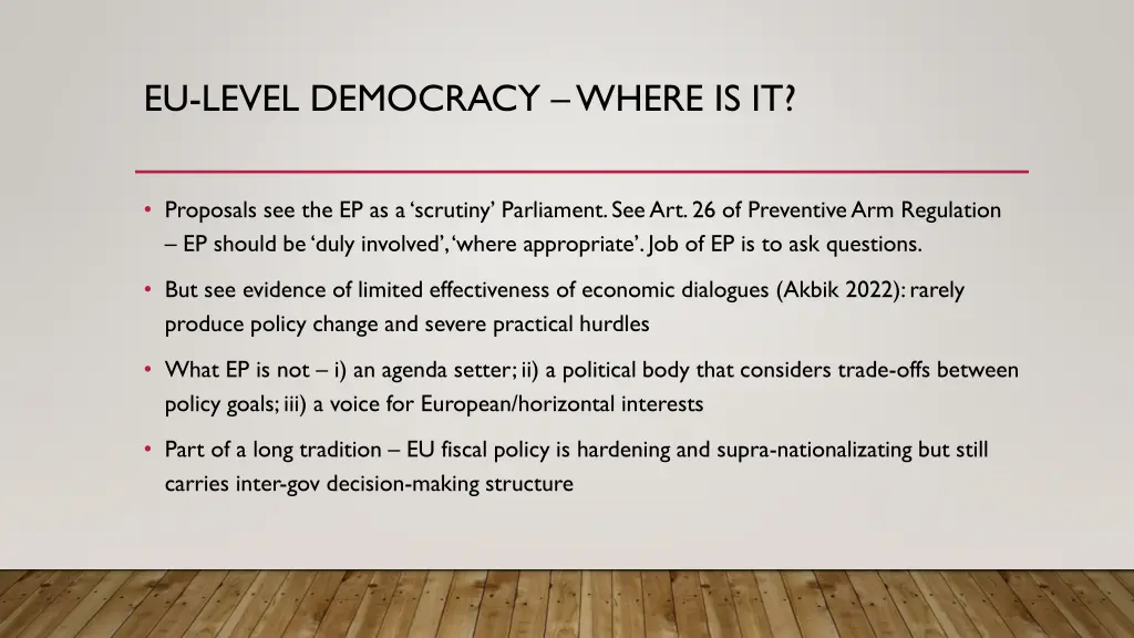 eu level democracy where is it