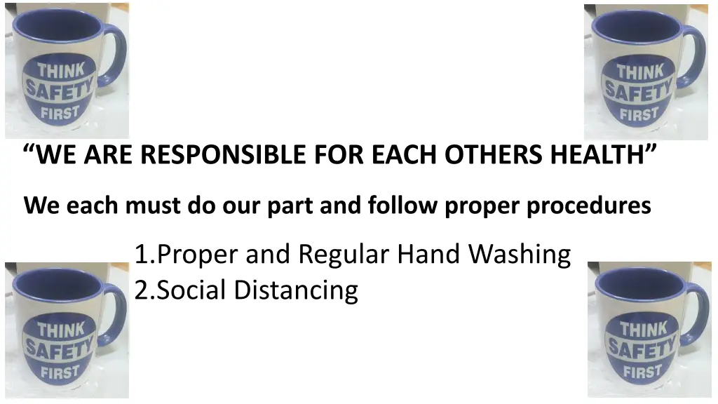 we are responsible for each others health