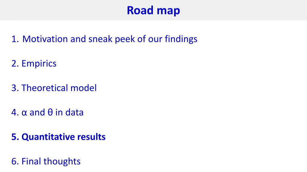 road map 5