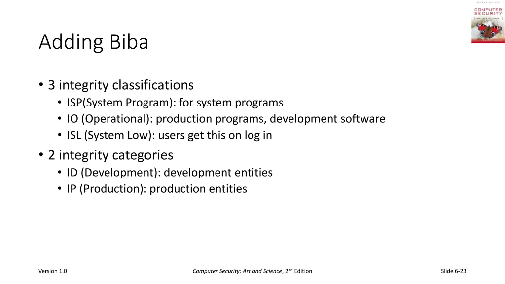 adding biba