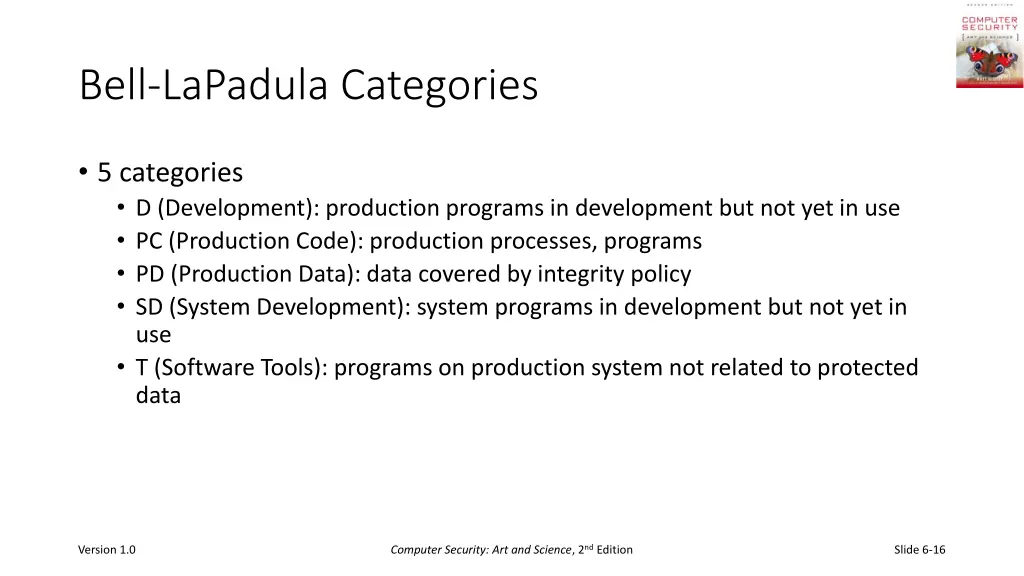 bell lapadula categories