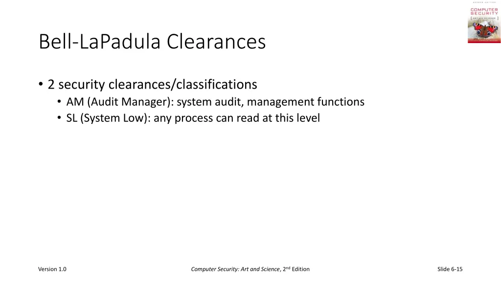 bell lapadula clearances