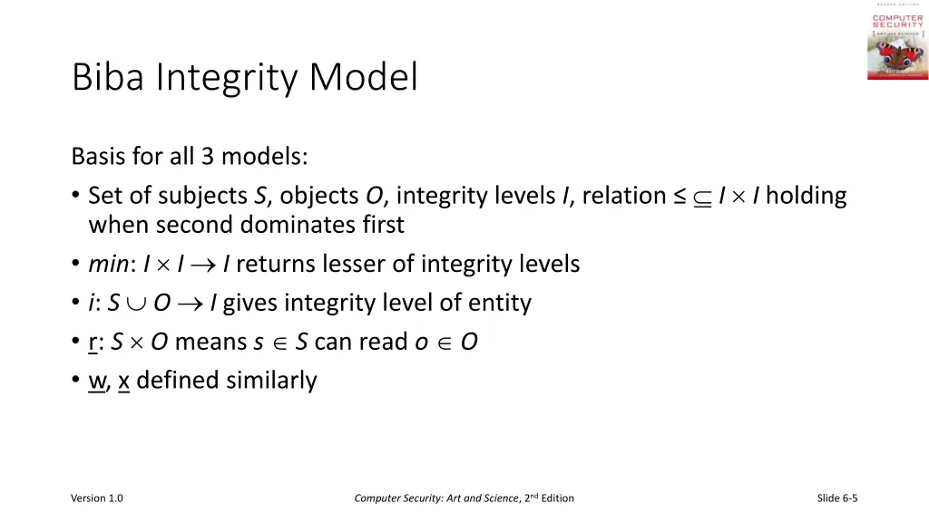 biba integrity model
