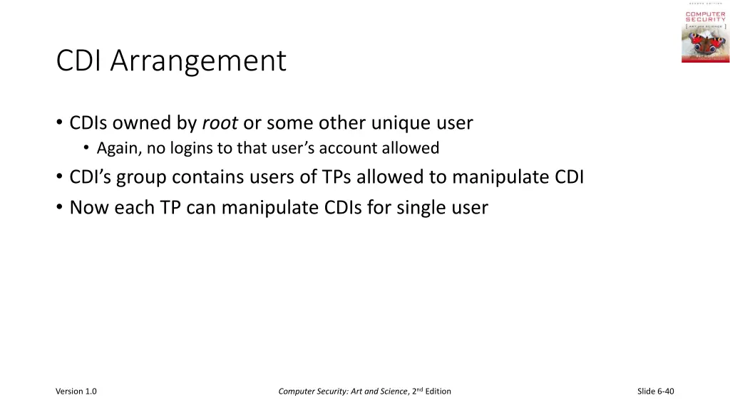 cdi arrangement