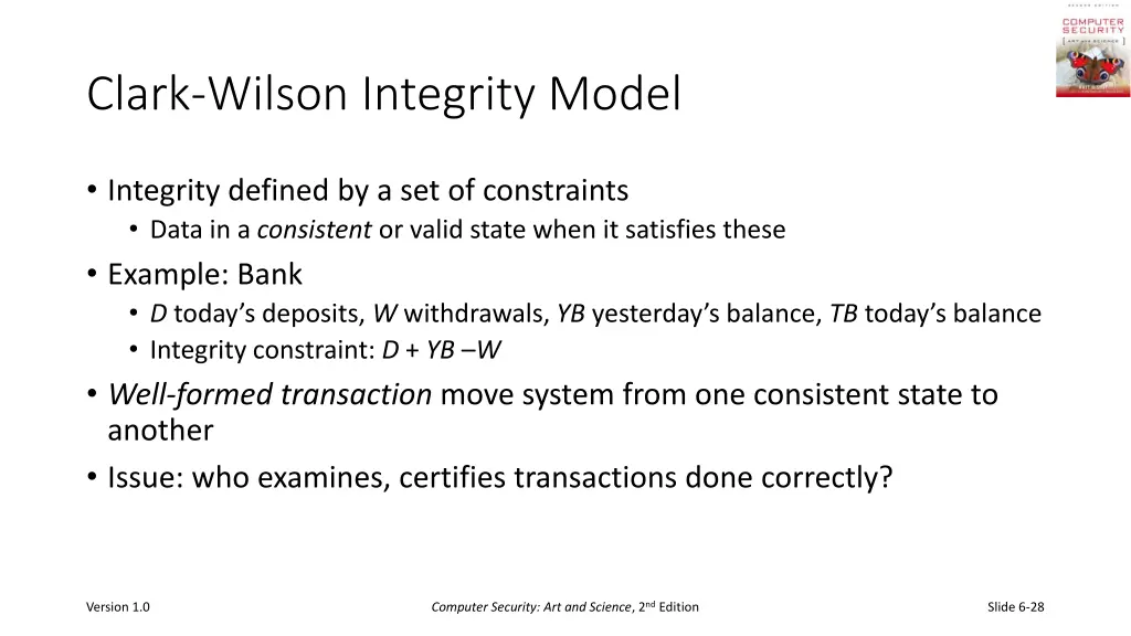 clark wilson integrity model
