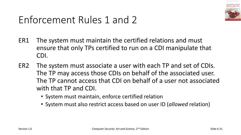 enforcement rules 1 and 2