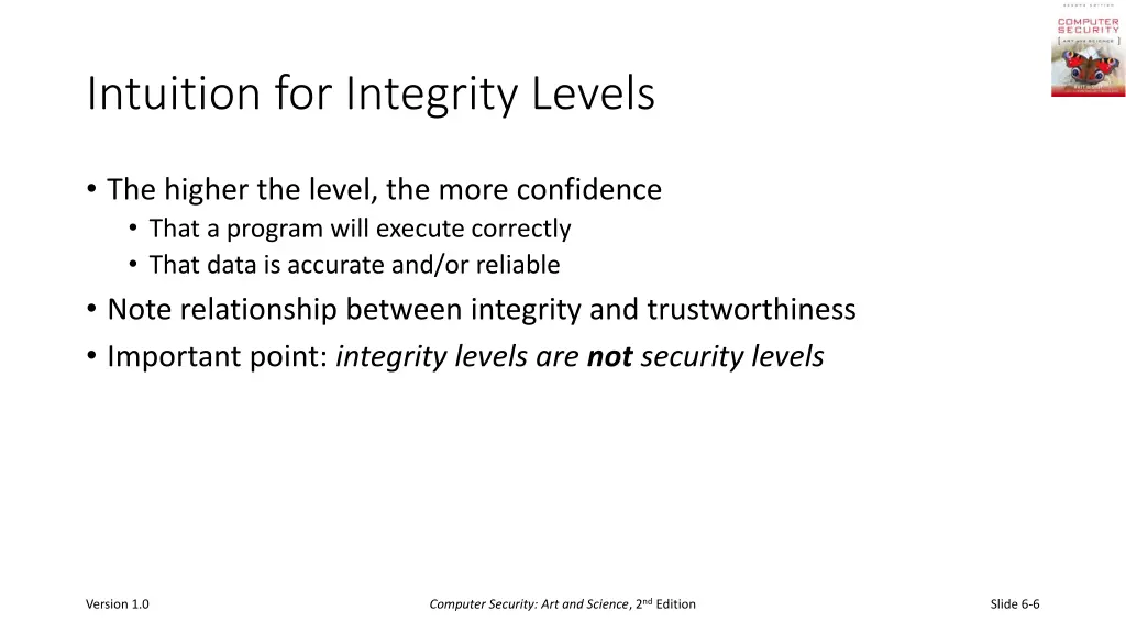 intuition for integrity levels