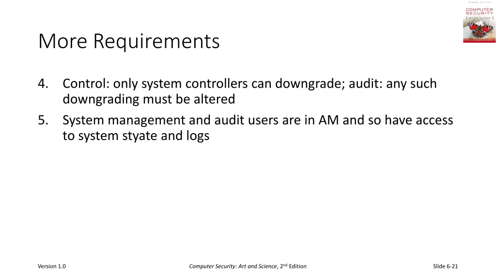 more requirements