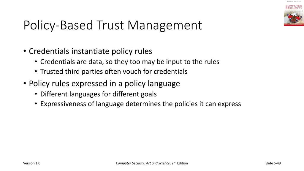 policy based trust management