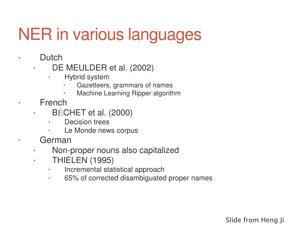 ner in various languages 2