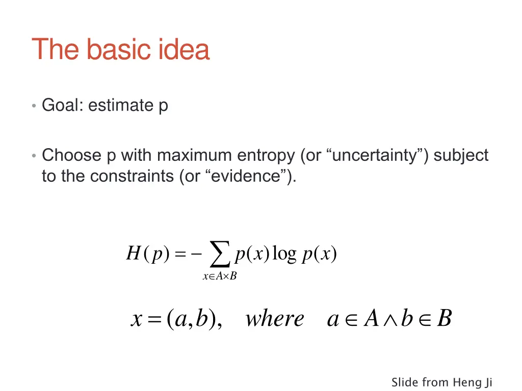 the basic idea