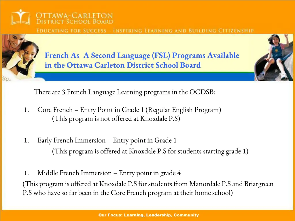 french as a second language fsl programs