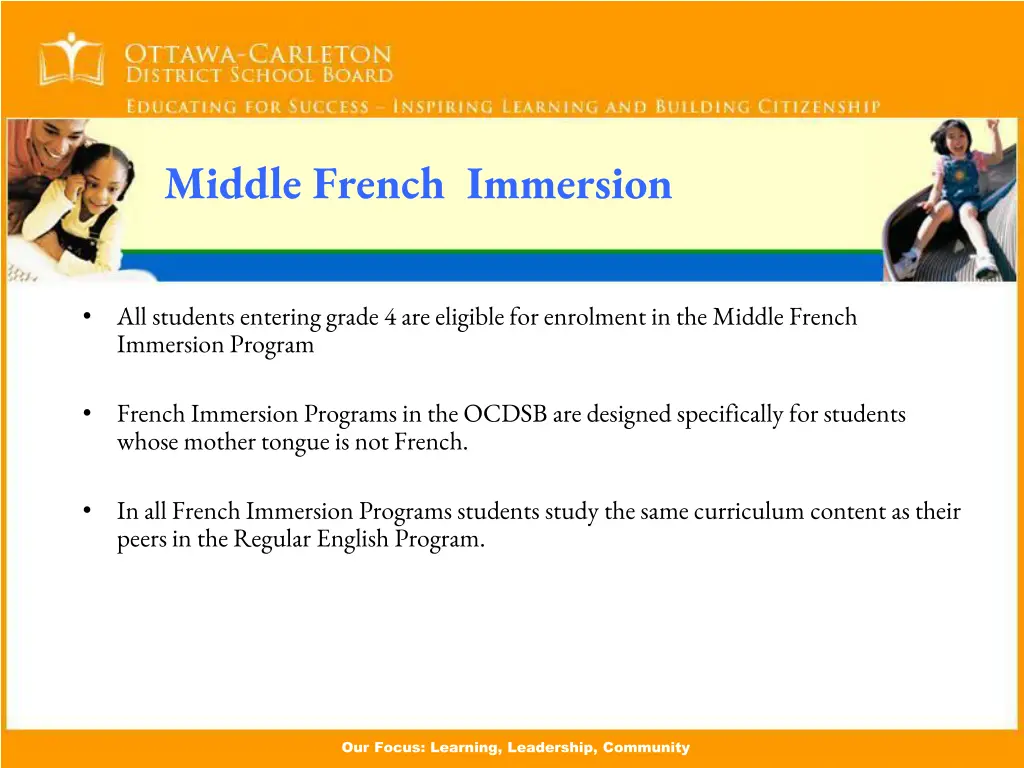 middle french immersion 1