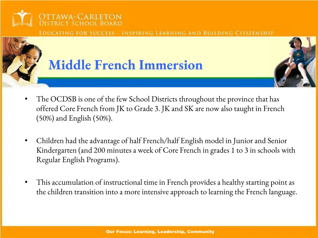 middle french immersion