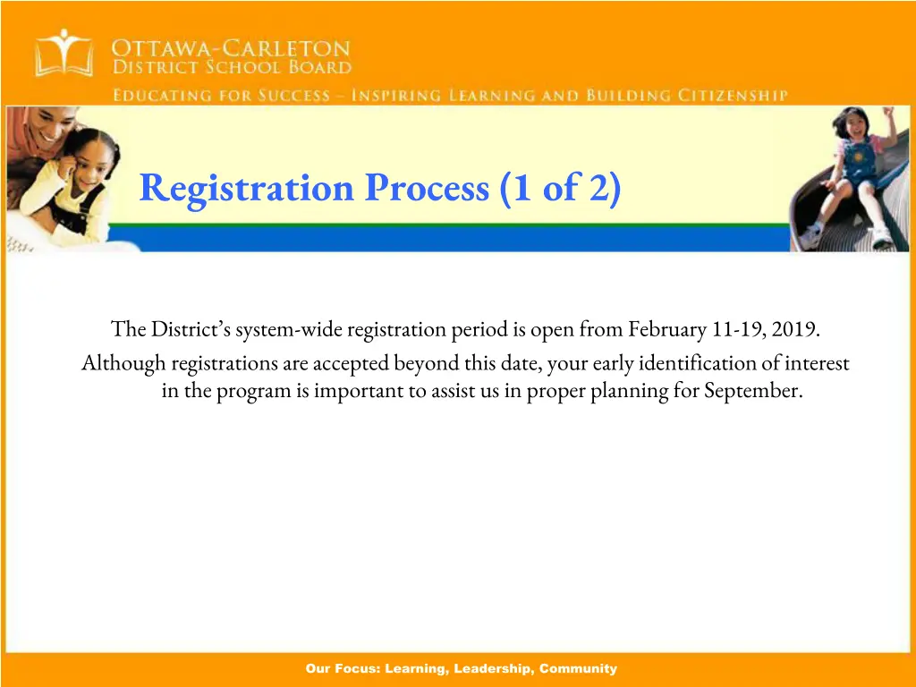 registration process 1 of 2