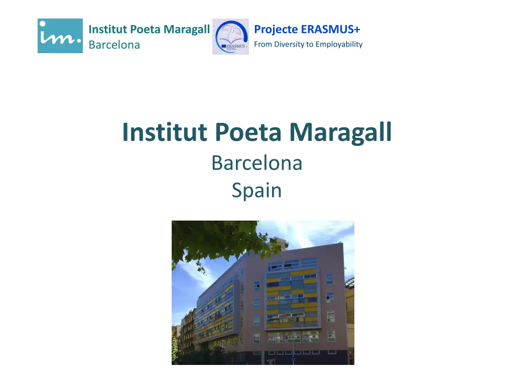 institut poeta maragall barcelona