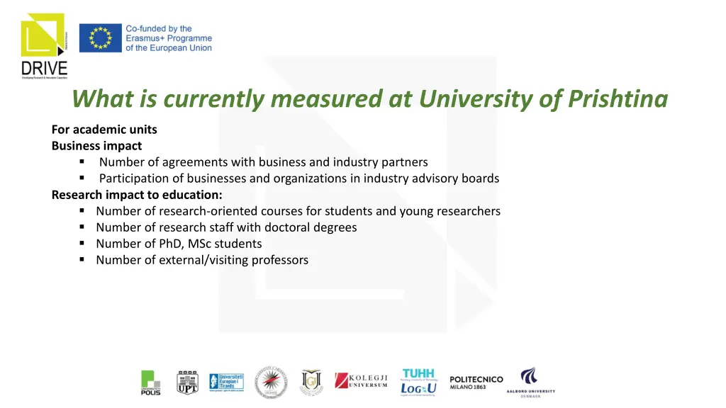 what is currently measured at university 2