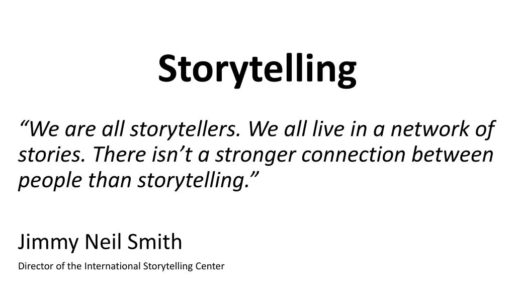 storytelling