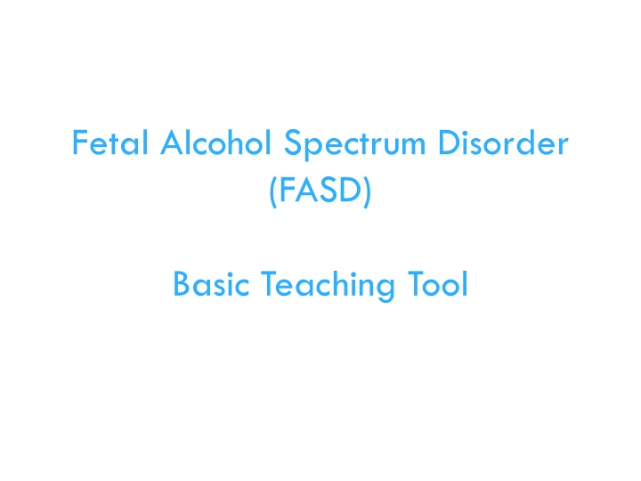 fetal alcohol spectrum disorder fasd