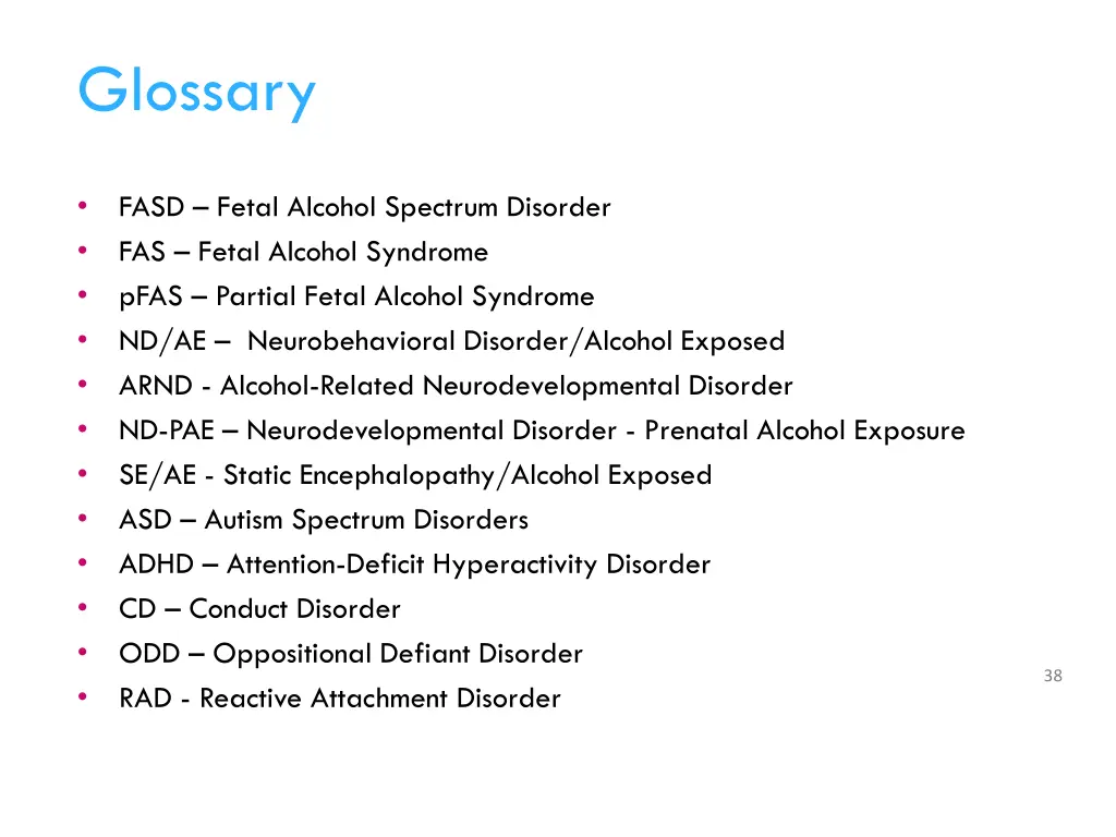 glossary