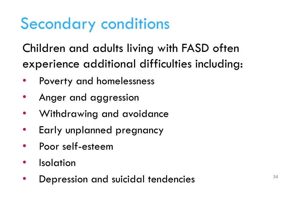 secondary conditions 1