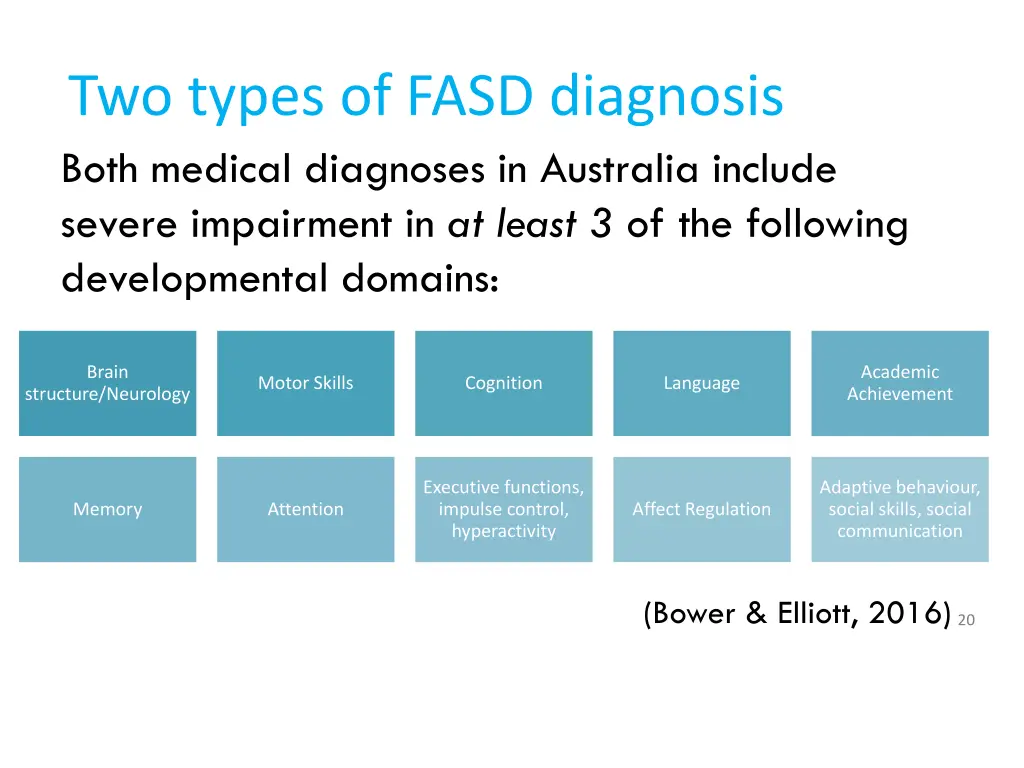 two types of fasd diagnosis 1
