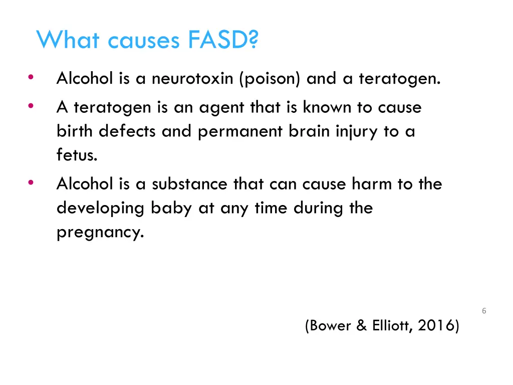 what causes fasd